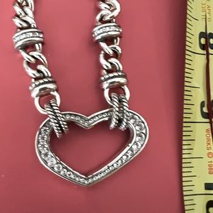 Classic thick Brighton heart Date night necklace